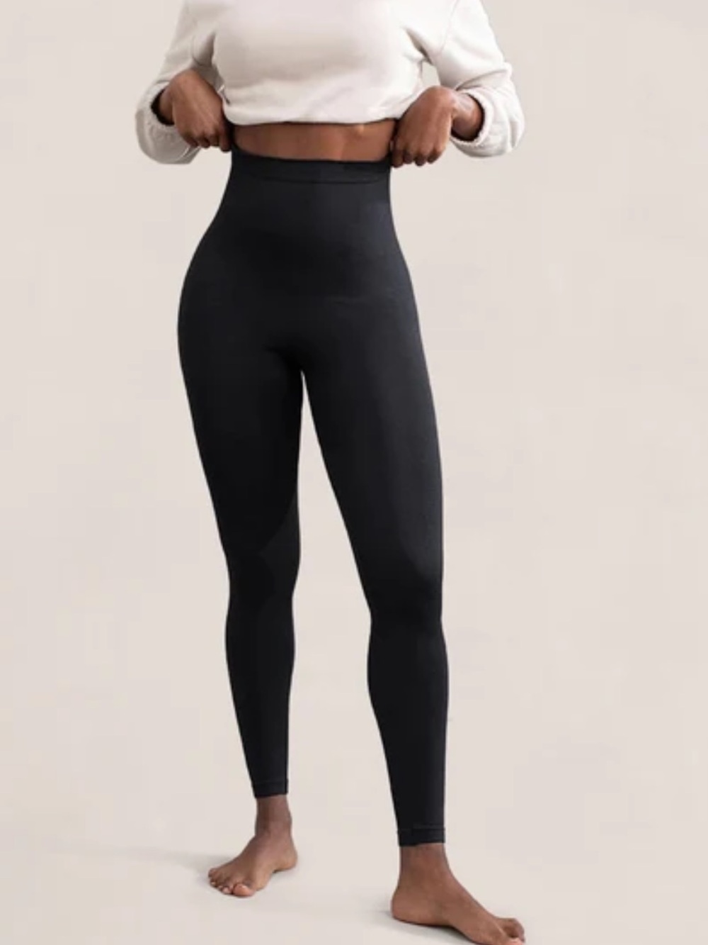 Shapermint essential hight waisted  shaping leggings women’s size L in black NEW